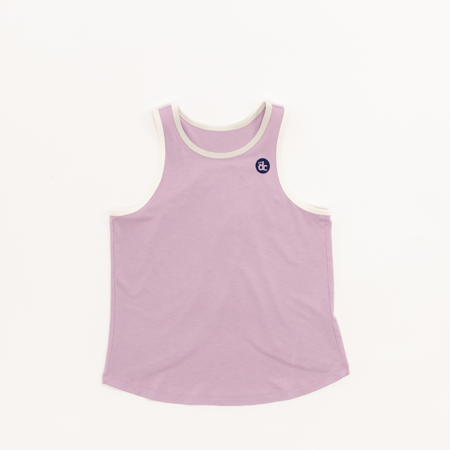 Girls sleep tank in violet from the decided collection