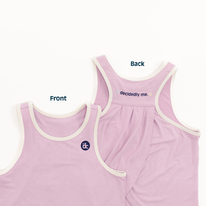 DreamScape tween girl tank top front and back view
