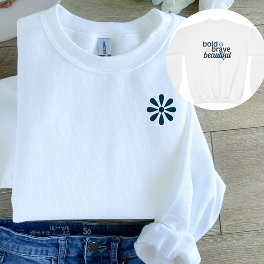 Youth Bold Brave Beautiful Sweatshirt
