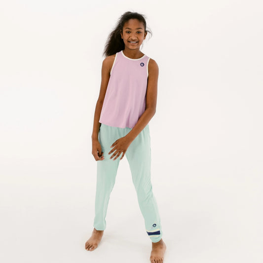 dreamscape sleep tank and dreamscape jogger from the decided collection, pajamas and loungewear for tween girls