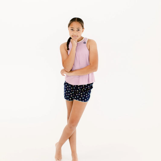 Dreamscape sleep tank and dreamscape sleep short, the decided collection, pajamas and loungewear for tween girls