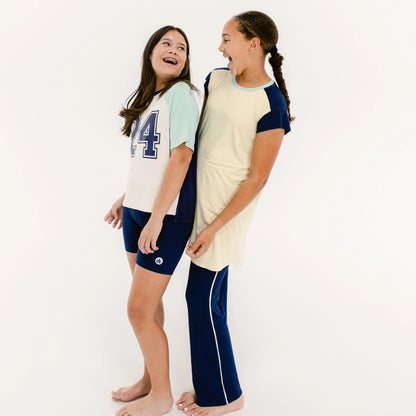 decidedly me pant and night shirt set, with the dreamscape tee and night short, the decided collection, pajamas and loungewear for tween girls
