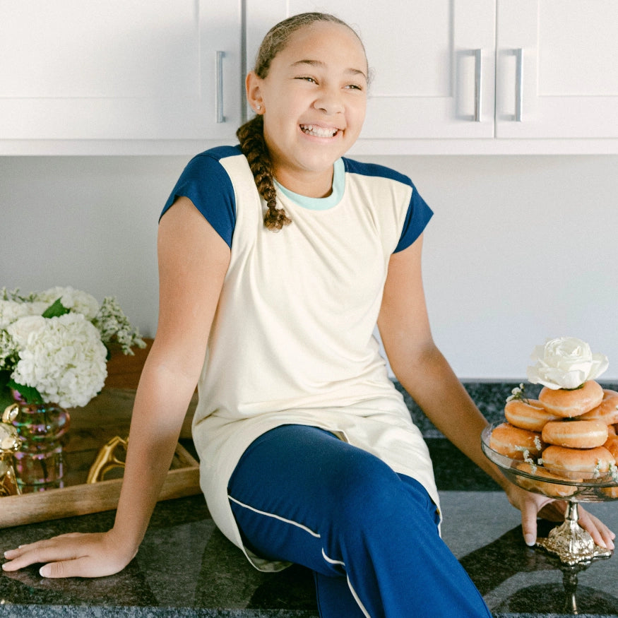 decidedly me pant and night shirt set, the decided collection, pajamas and loungewear for tween girls