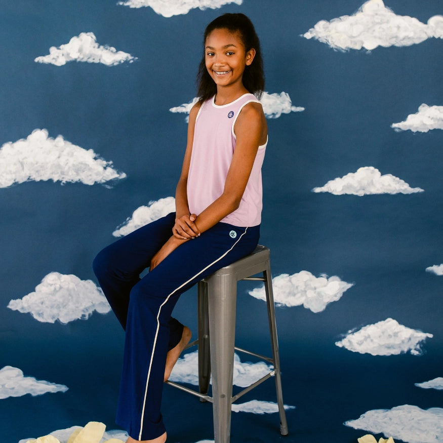 sleep tank, sleep pants for tween girls, the decided collection pajamas and loungewear for tween girls