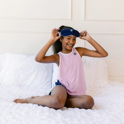 Dreamscape sleep tank, dreamscape sleep short, sleep mask, the decided collection, pajamas and loungewear for tween girls