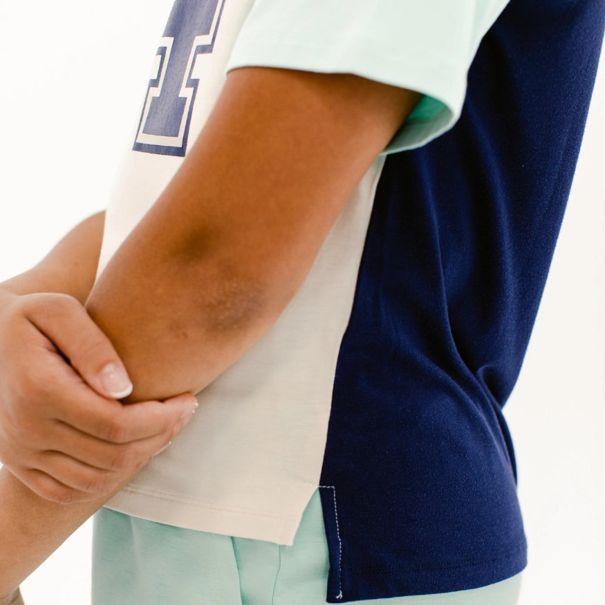 dreamscape tee detail photo, the decided collection, pajamas and loungewear for tween girls