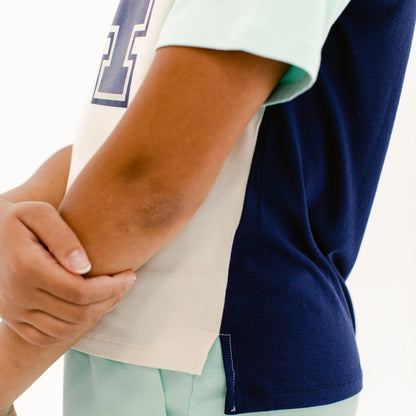 dreamscape tee detail photo, the decided collection, pajamas and loungewear for tween girls