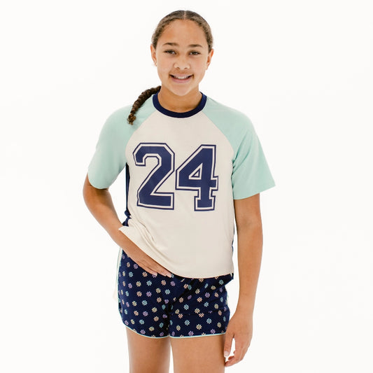 dreamscape tee and dreamscape sleep short, the decided collection, pajamas and loungewear for tween girls