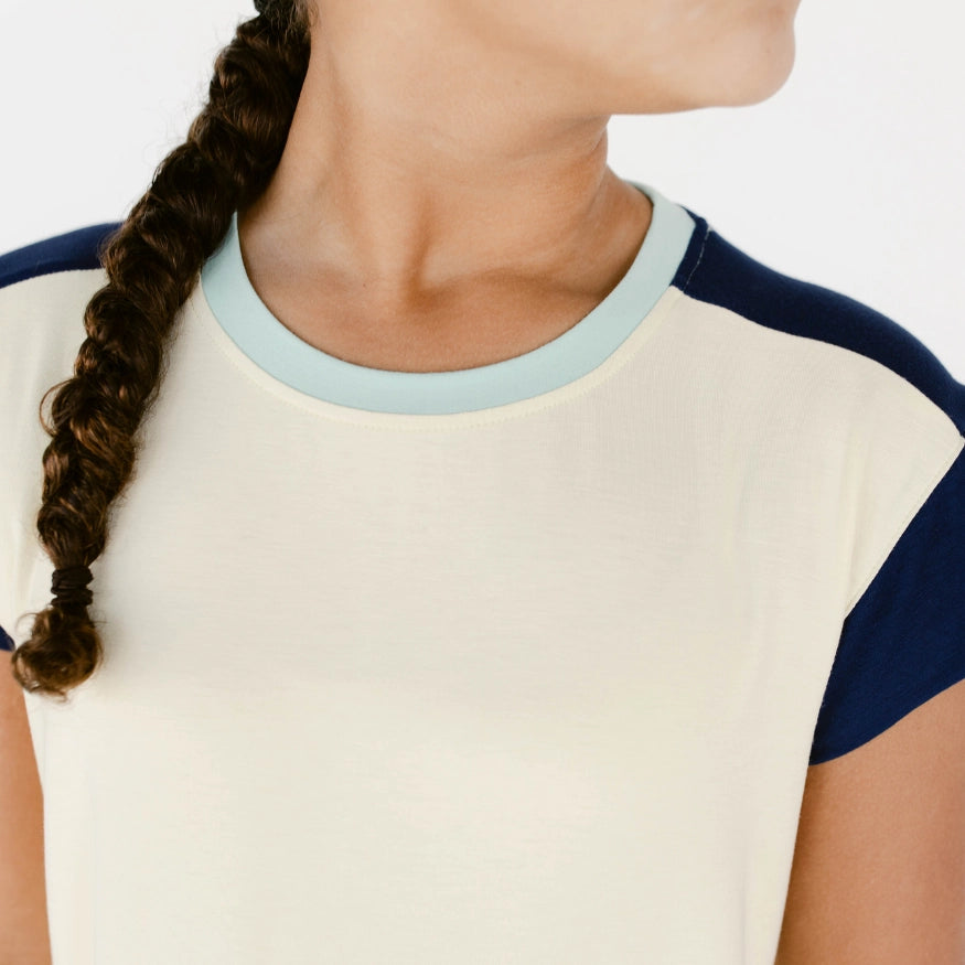 up-close of the night shirt set, the decided collection, pajamas and loungewear for tween girls
